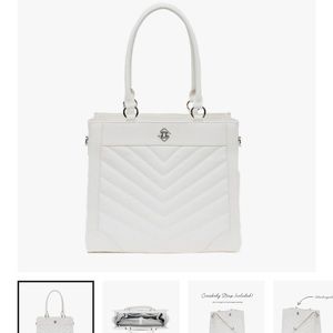 Glassladder Everly Tote Medium Crème/Silver